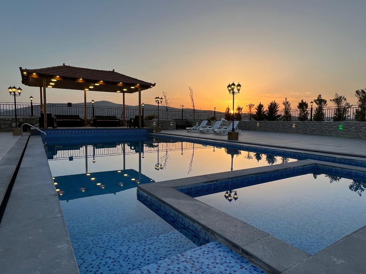 Private two-pool villa and chalet in Beren Jordan